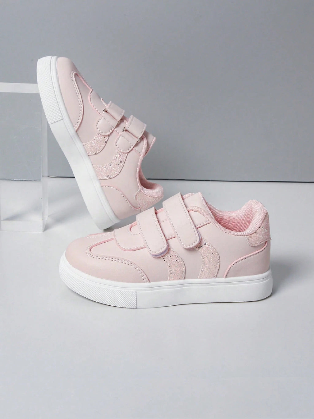 Girls' Sequin Stripe Canvas Sneakers