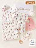 Ensemble cadeau nouveau-né SHEIN - Nouvelle collection - Rose