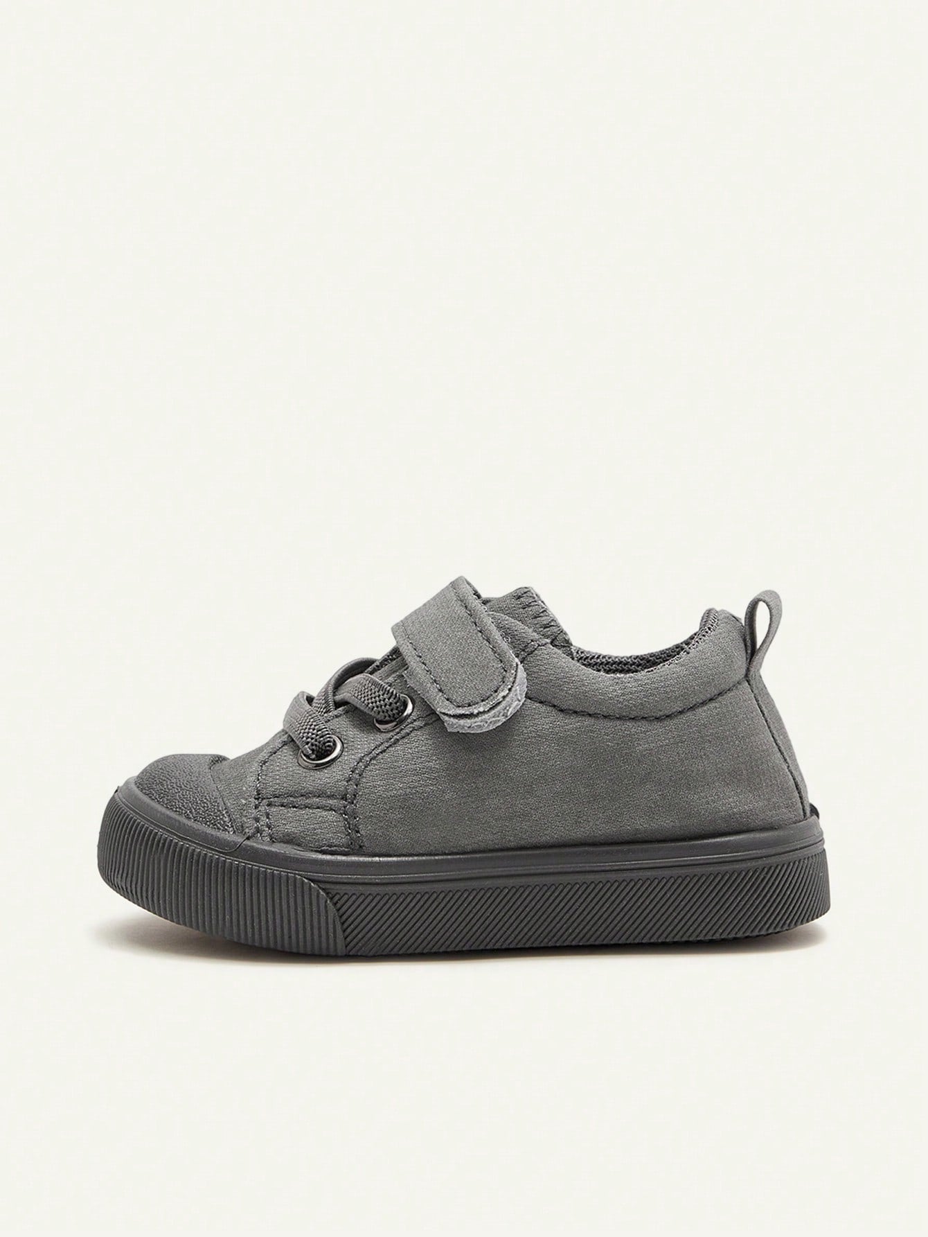 Cozy Pixies Boys' Dark Grey Classic Canvas Sneakers for Everyday Wear Green