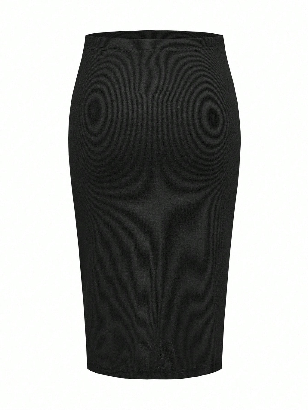 Modmama Adjustable-Waist Fitted Maternity Skirt Red and White