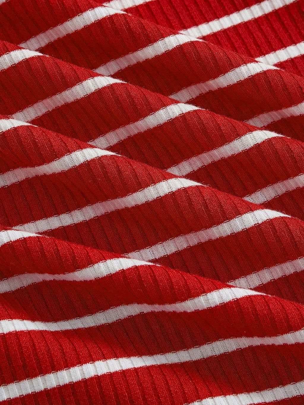 Modmama Adjustable-Waist Fitted Maternity Skirt Red and White