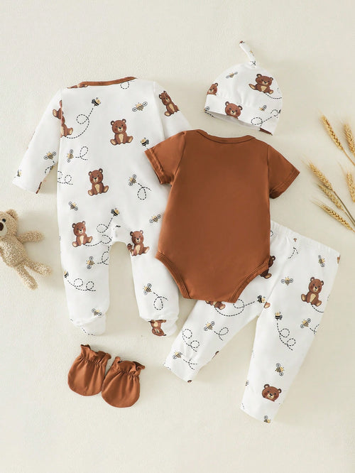 5-Piece Baby Girls Boys Clothes Set Newborn