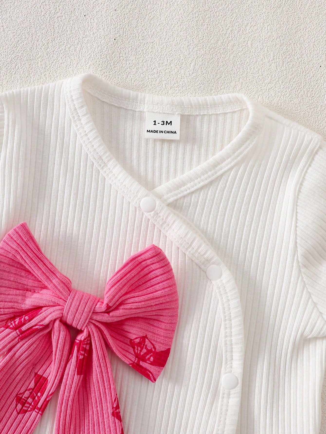SHEIN Lot de 6 pièces en coton rose vif pour nouveau-né fille