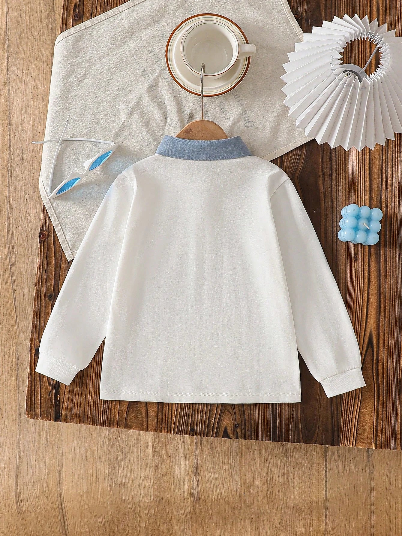 Polo Garçon Manches Longues Minimaliste