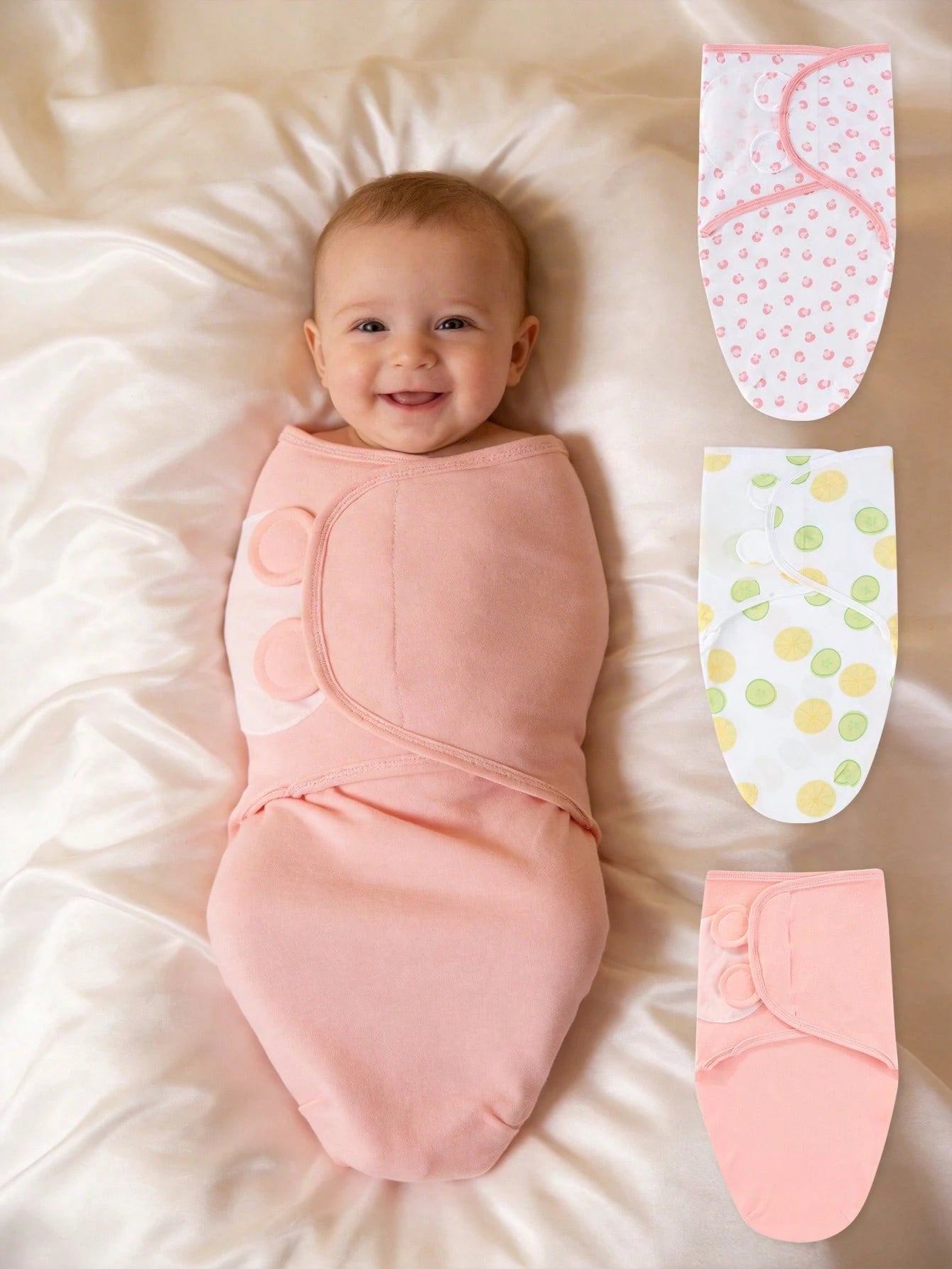 1pc/3pcs Soft & Comfortable Newborn Swaddle Blanket