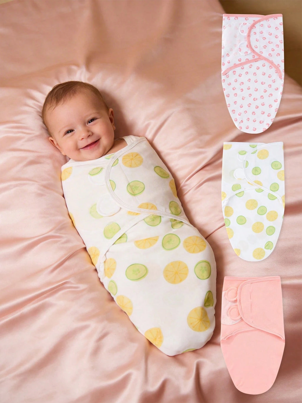 1pc/3pcs Soft & Comfortable Newborn Swaddle Blanket