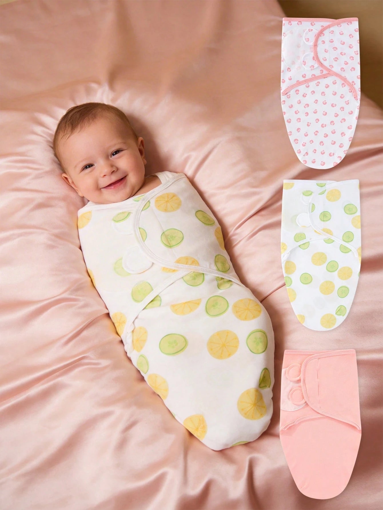 1pc/3pcs Soft & Comfortable Newborn Swaddle Blanket