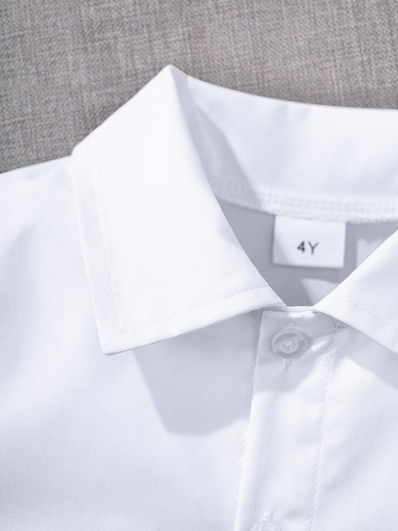 Boys' White Formal Short-Sleeve Shirt