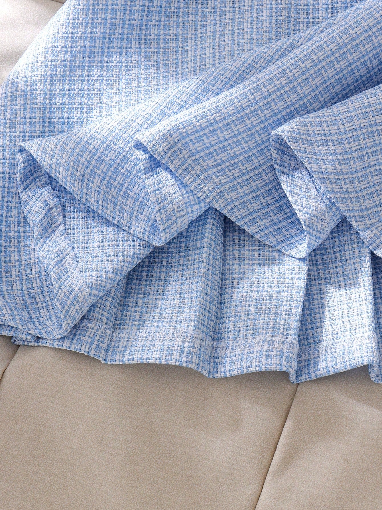 Girls' Elegant Tweed Dress