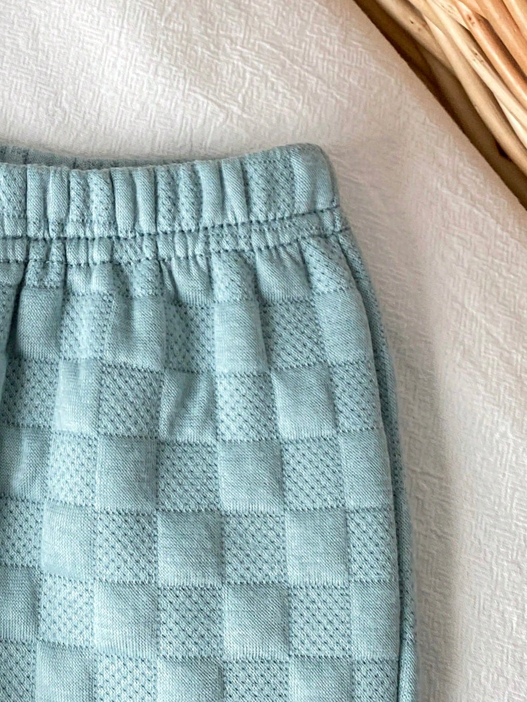 Baby Boy Khaki Woven Vest Bodysuit Pants Set