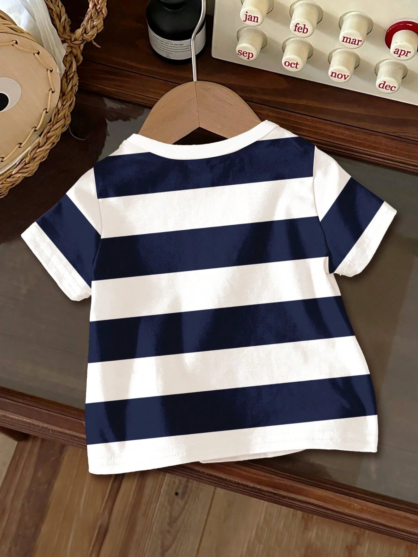 T-shirt Garçon Ours Style Collégial Rayé