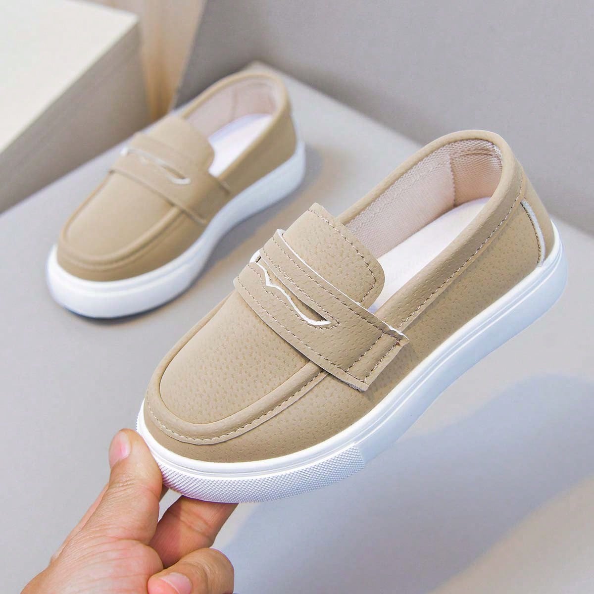 Bambinoo x Playful Pals Kids' Lightweight Slip-On Campus Loafers