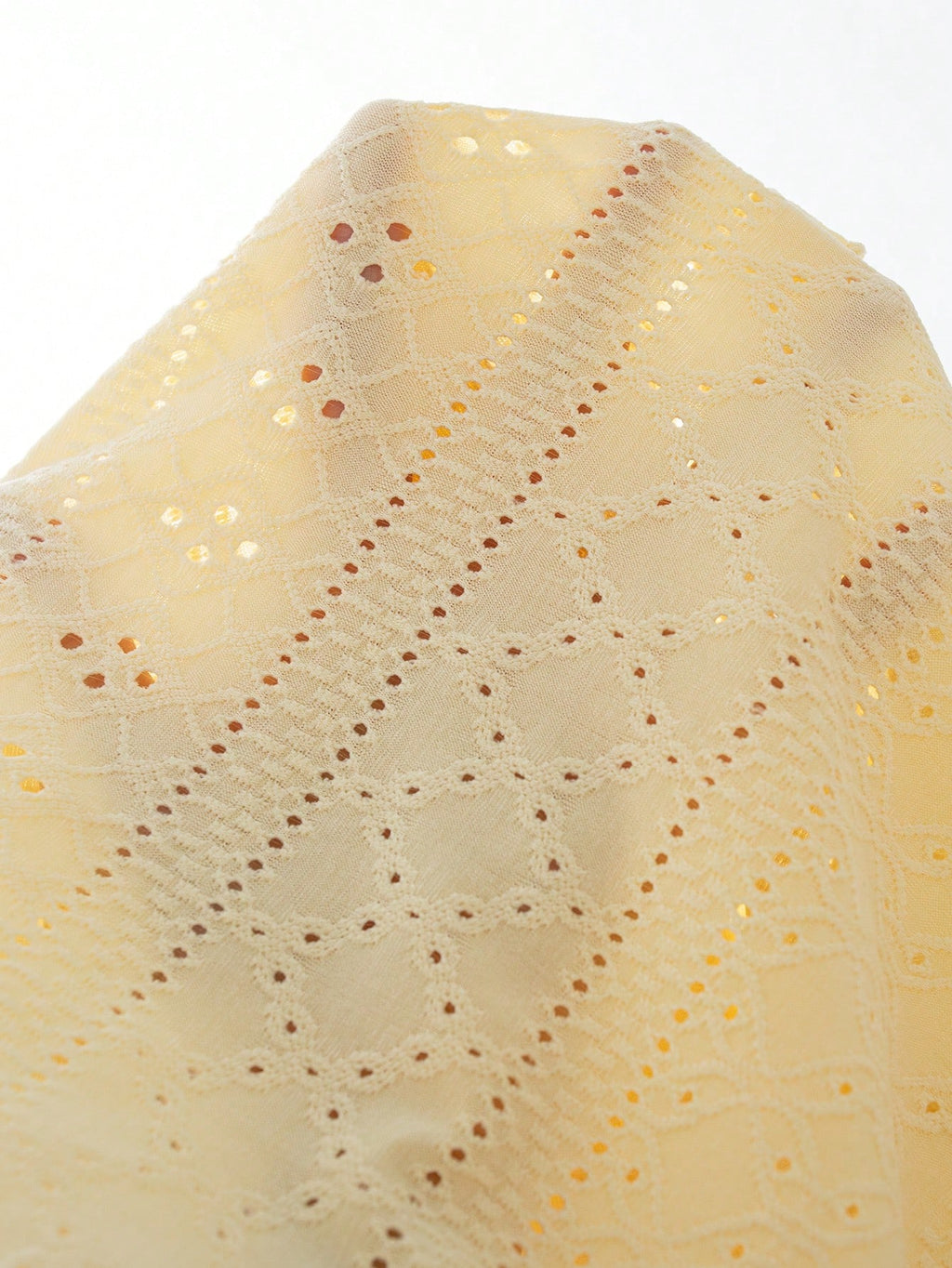 Ensemble 3 pièces pour bébé fille Souflis comprenant un caraco, un gilet ceinturé et un short en tricot jaune
