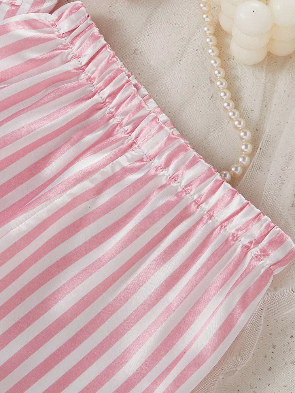 Ensemble de pyjama Souflis 2 pièces pour bébés filles, adorable, rose, d'été