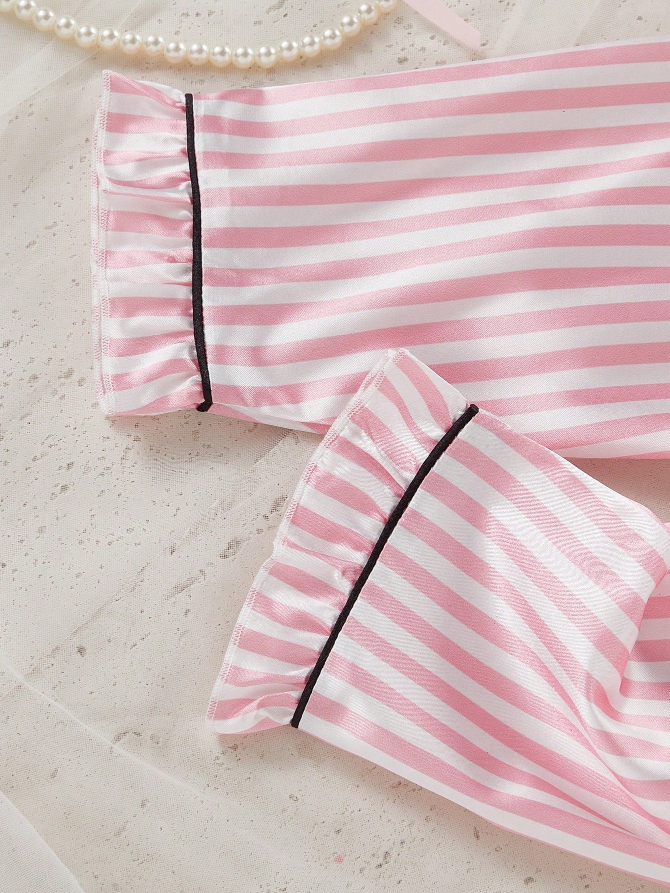 Ensemble de pyjama Souflis 2 pièces pour bébés filles, adorable, rose, d'été