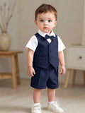 Navy Blue Gentleman Suit 1