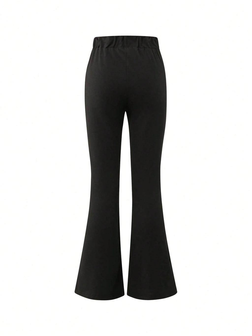 This Casual Girls' Set Includes A Round Neck T-Shirt With Cherry Print And Black Flare Pants. Whether For School, Shopping, Street Style, Or Vacation, It Is An Excellent Choice. Grey