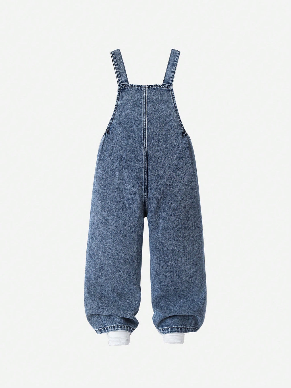 Young Girl Pink Heart Bow Denim Bib Pants