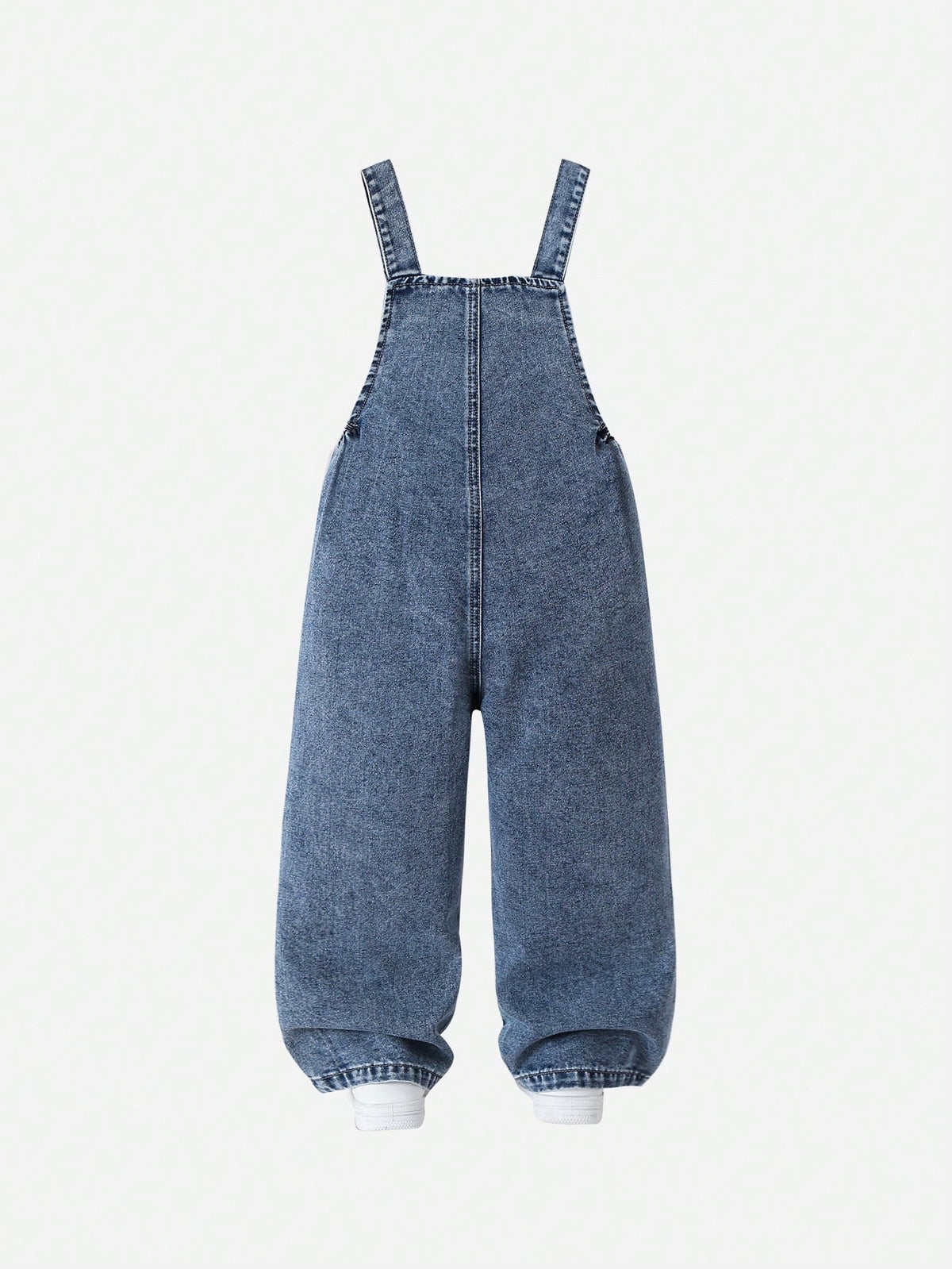Young Girl Pink Heart Bow Denim Bib Pants