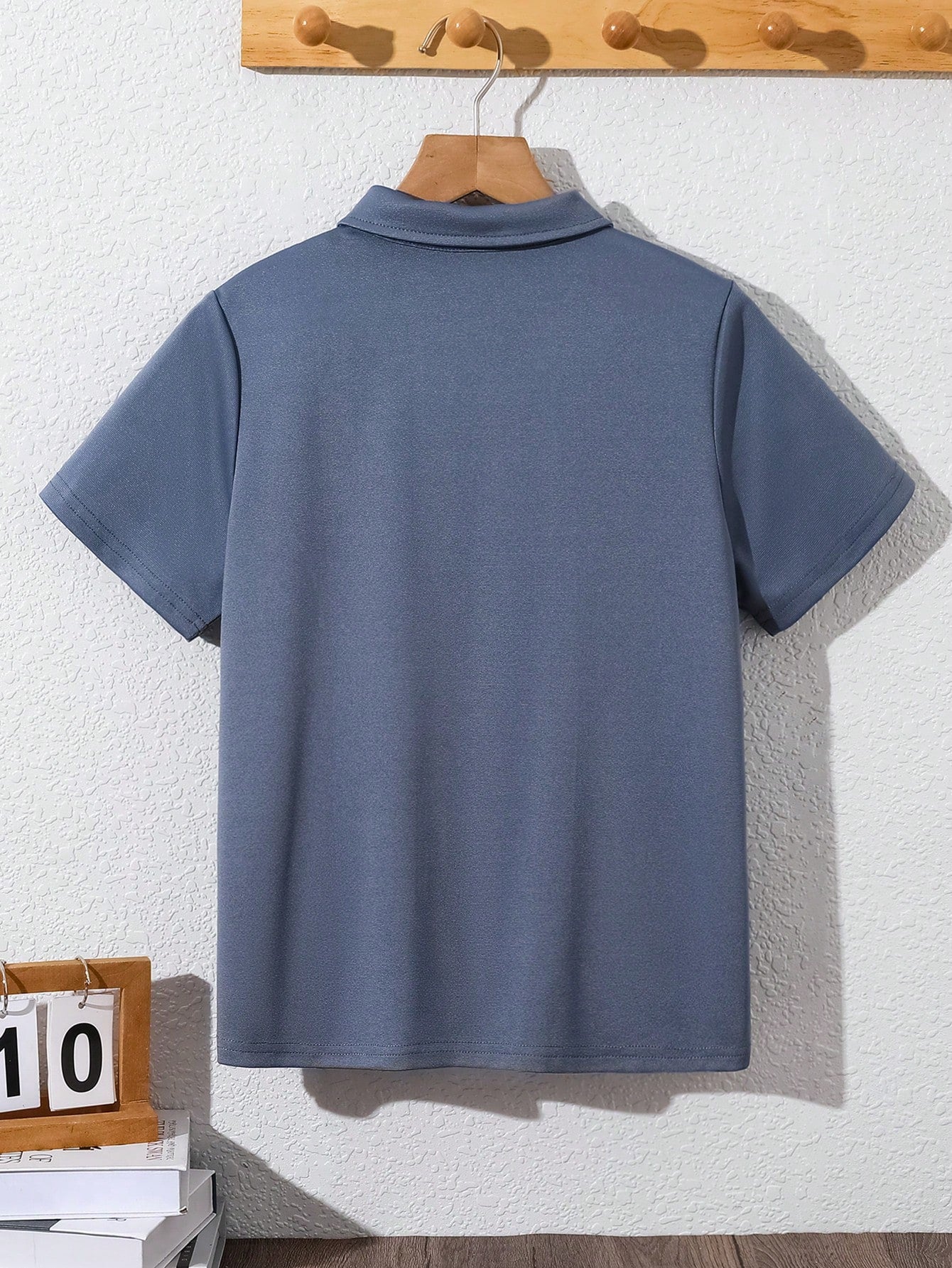 Polo Garçon Colorblock Demi-Zip