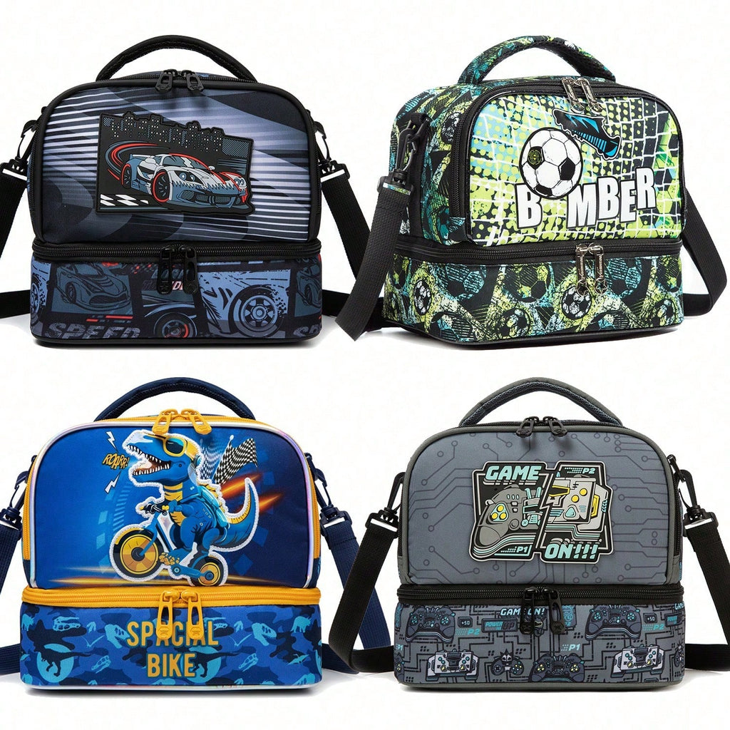 Cute Boy 3-Way Convertible Lunch Bag (Crossbody, Shoulder & Backpack)