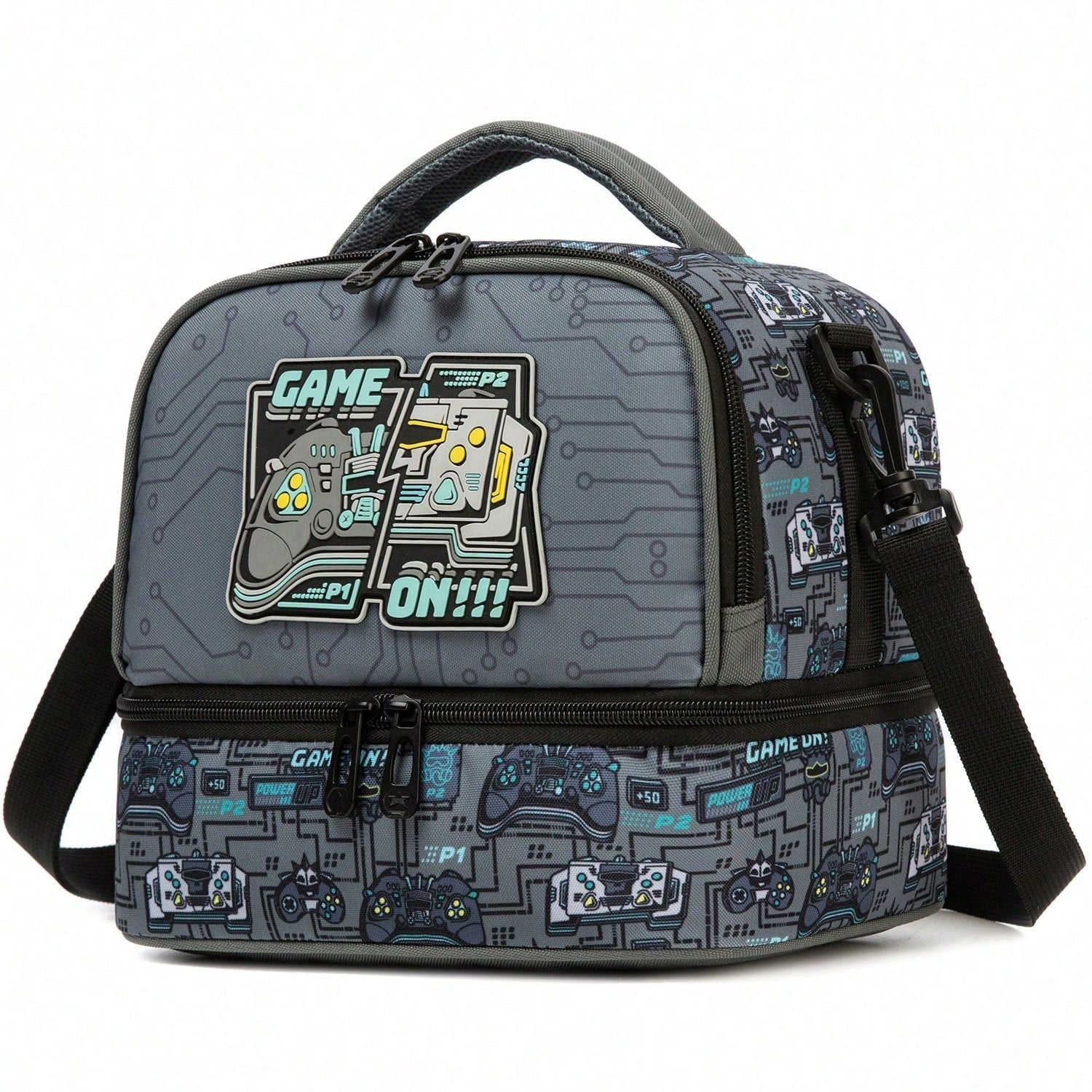 Cute Boy 3-Way Convertible Lunch Bag (Crossbody, Shoulder & Backpack)