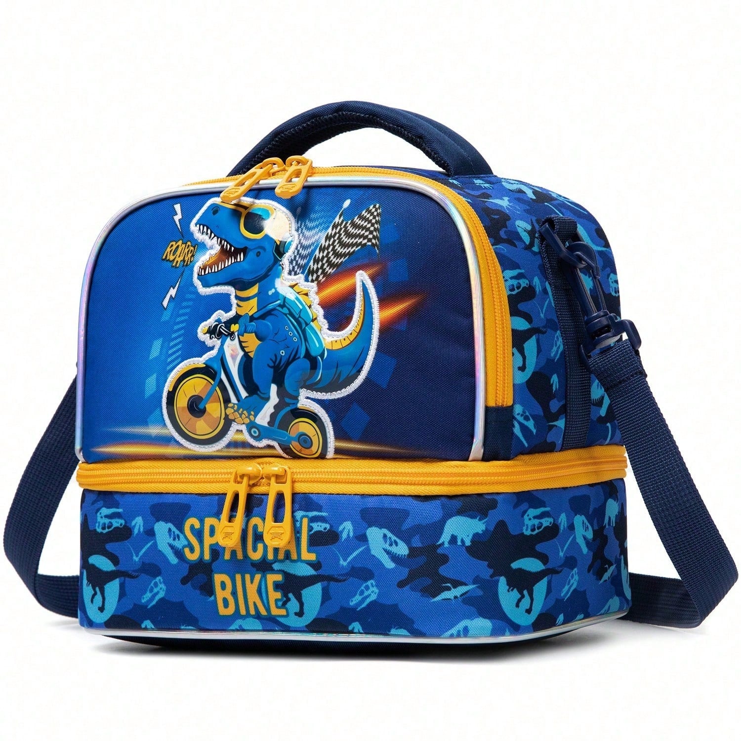 Cute Boy 3-Way Convertible Lunch Bag (Crossbody, Shoulder & Backpack)