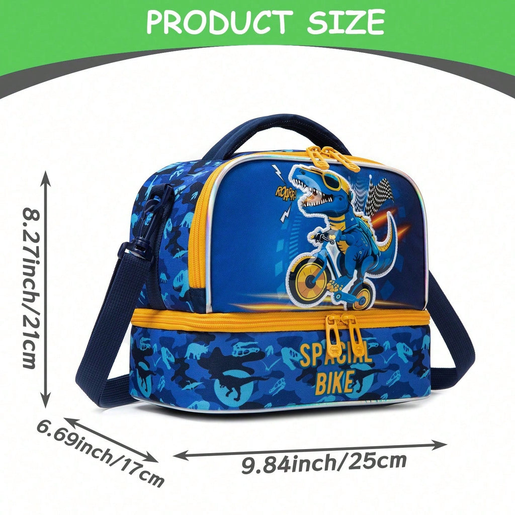 Cute Boy 3-Way Convertible Lunch Bag (Crossbody, Shoulder & Backpack)