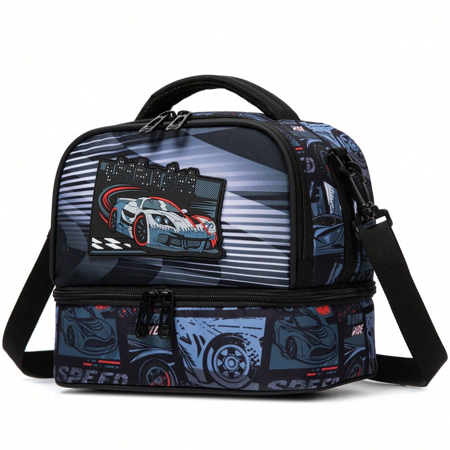 Cute Boy 3-Way Convertible Lunch Bag (Crossbody, Shoulder & Backpack)