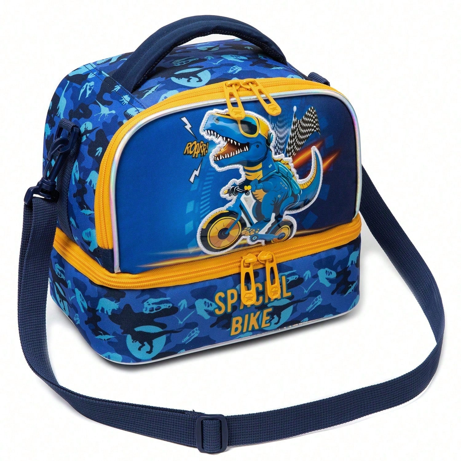 Cute Boy 3-Way Convertible Lunch Bag (Crossbody, Shoulder & Backpack)
