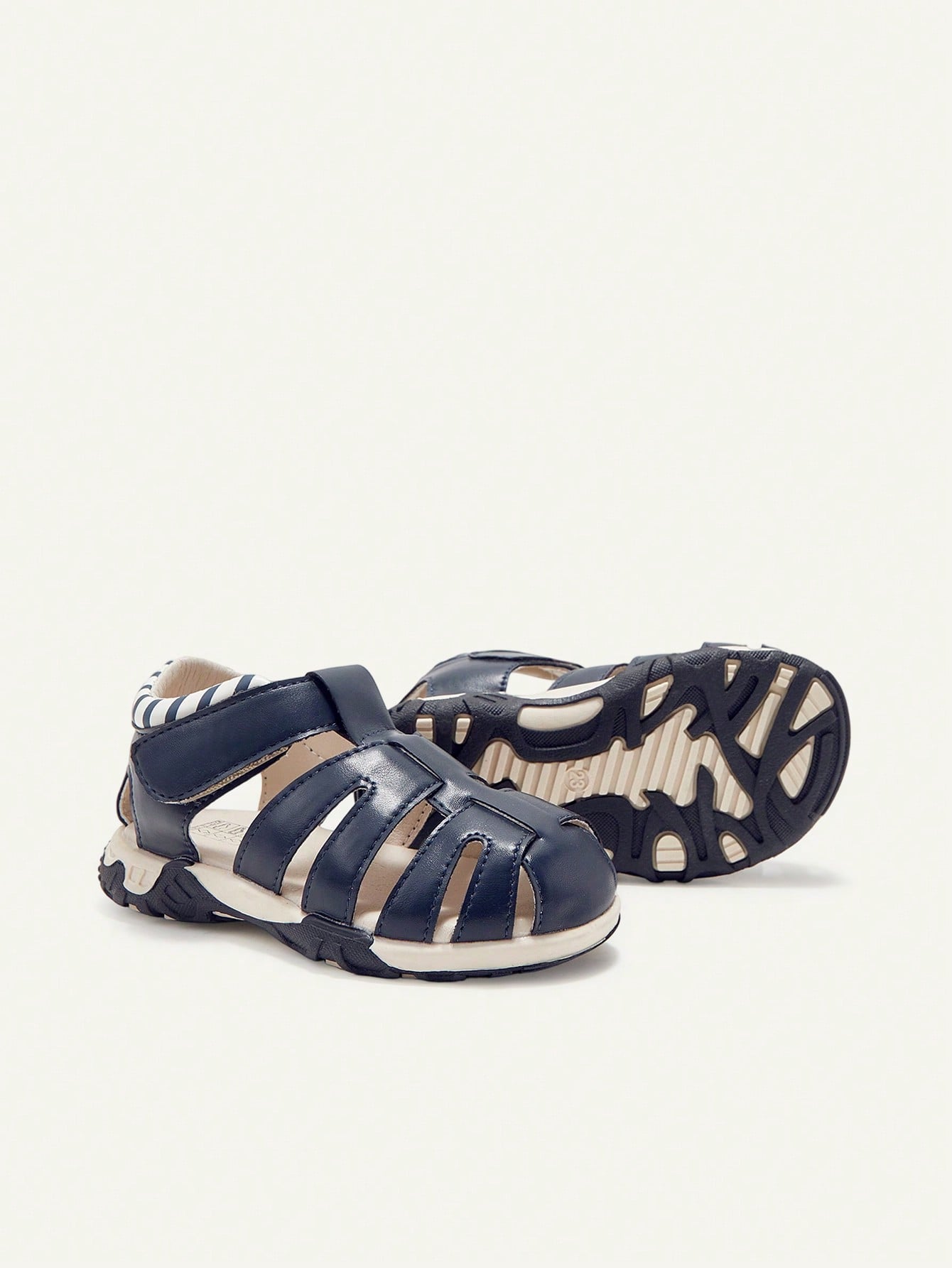 Cozy Pixies Boys' Colorful Flat Summer Sandals for Outdoor Play dark blue