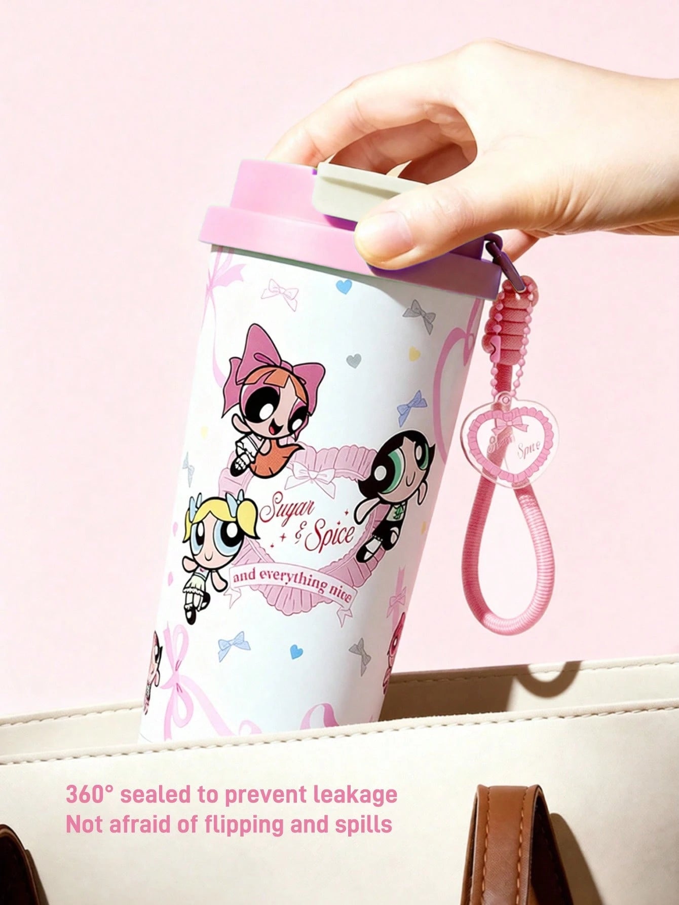 Powerpuff Girls x SHEIN Vacuum Insulated Stainless Steel Water Bottle  Brown