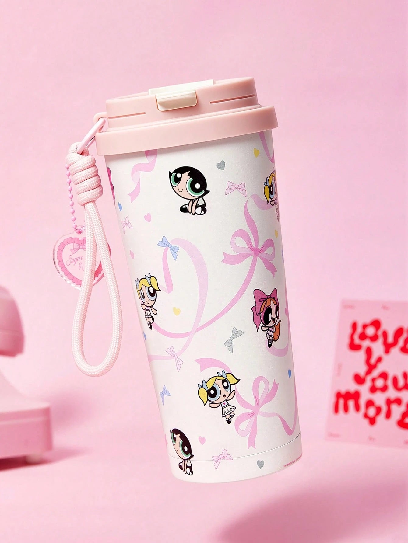 Powerpuff Girls x SHEIN Vacuum Insulated Stainless Steel Water Bottle  Brown