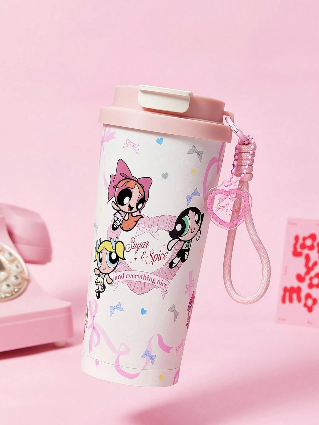 Powerpuff Girls x SHEIN Vacuum Insulated Stainless Steel Water Bottle  Brown