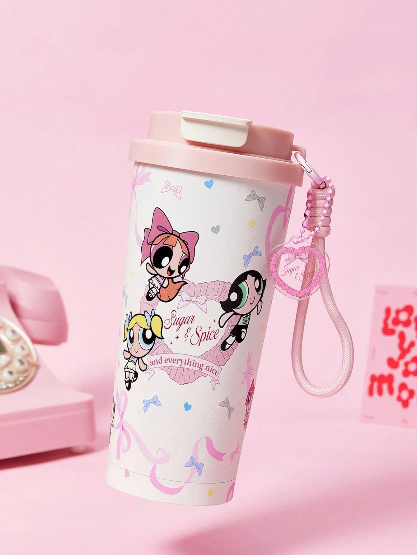 Powerpuff Girls x SHEIN Vacuum Insulated Stainless Steel Water Bottle  Brown