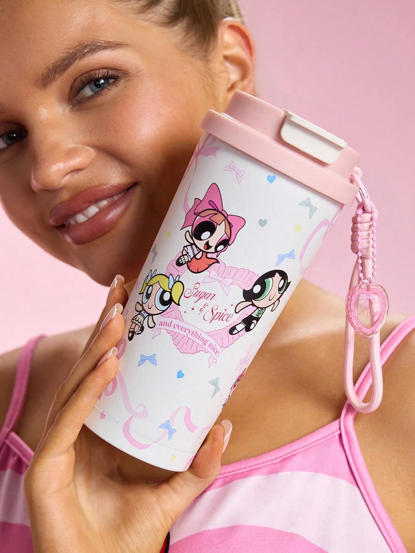 Powerpuff Girls x SHEIN Vacuum Insulated Stainless Steel Water Bottle  Brown