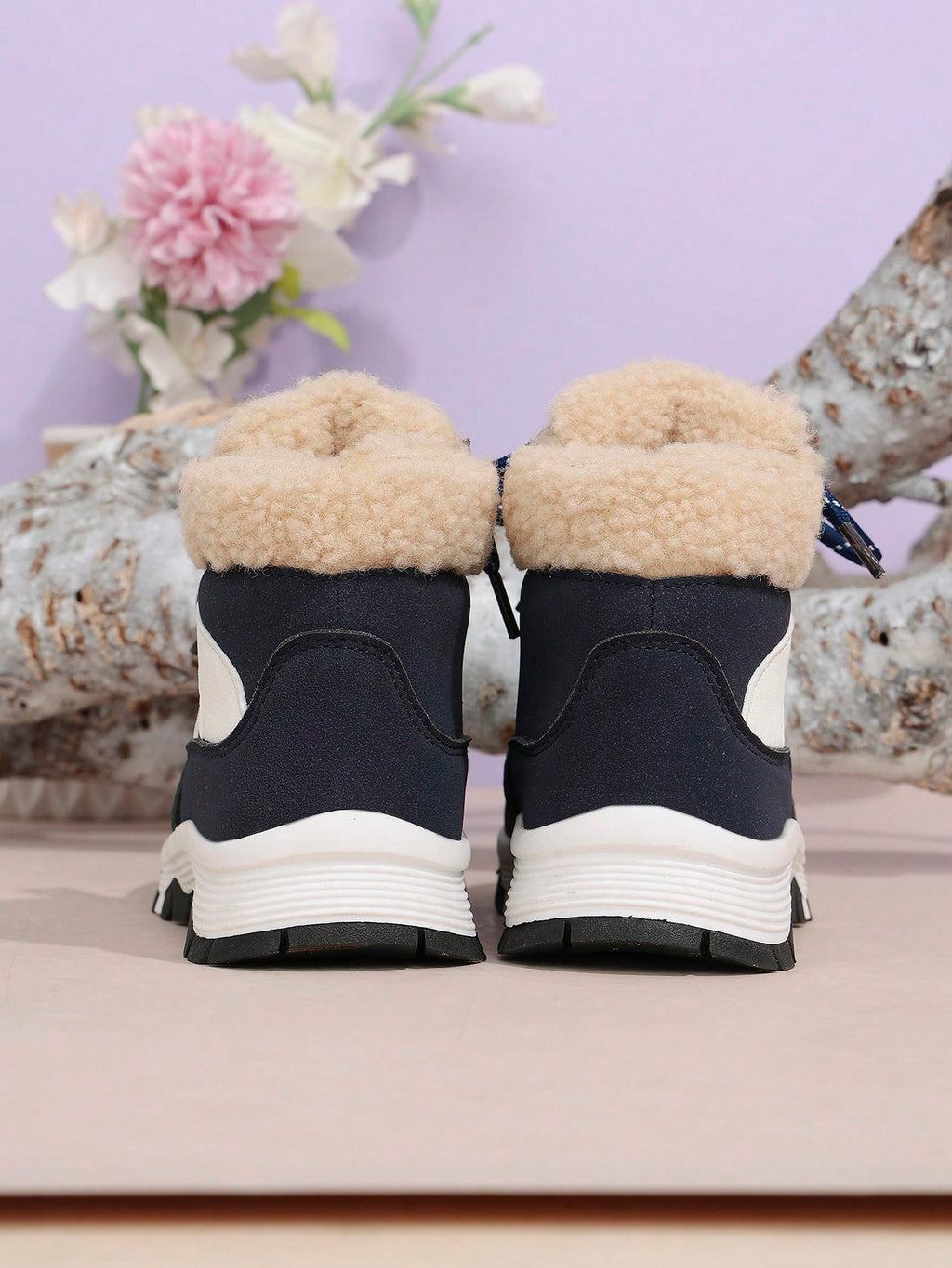 Bambinoo x Playful Pals Kids' Non-Slip Warm Winter Snow Boots Blue