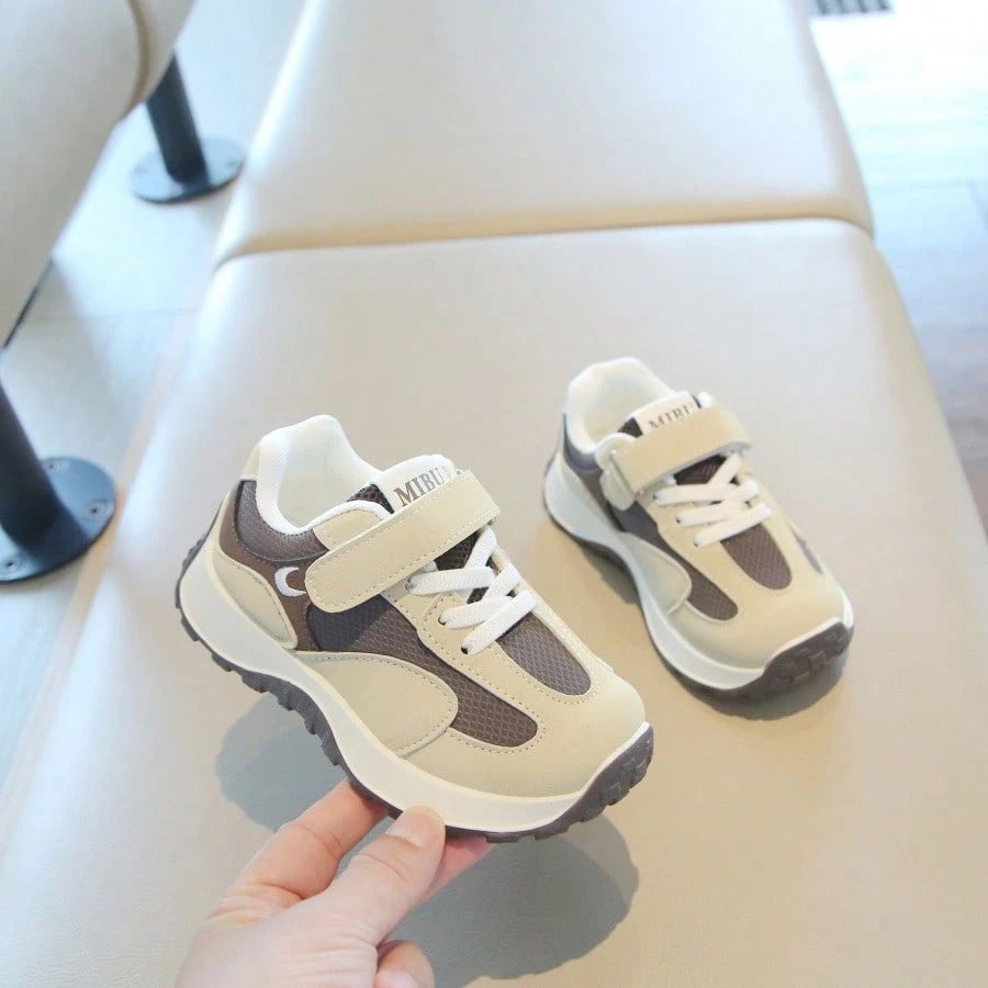 Baby Boy Colorblock German Trainer Hook And Loop Sneakers