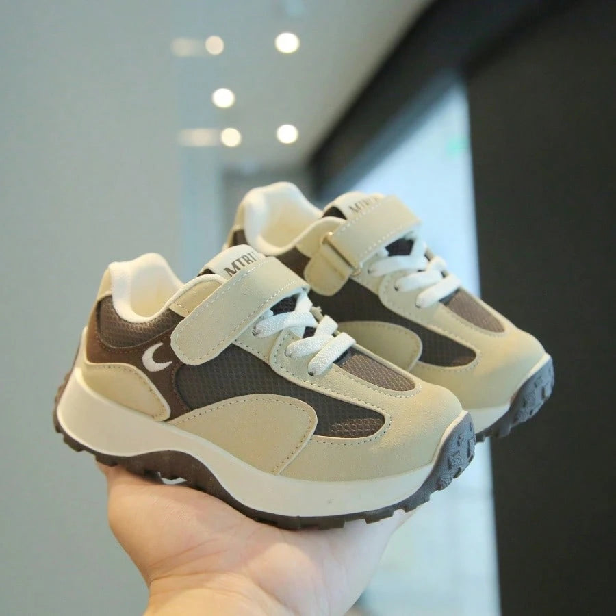 Baby Boy Colorblock German Trainer Hook And Loop Sneakers