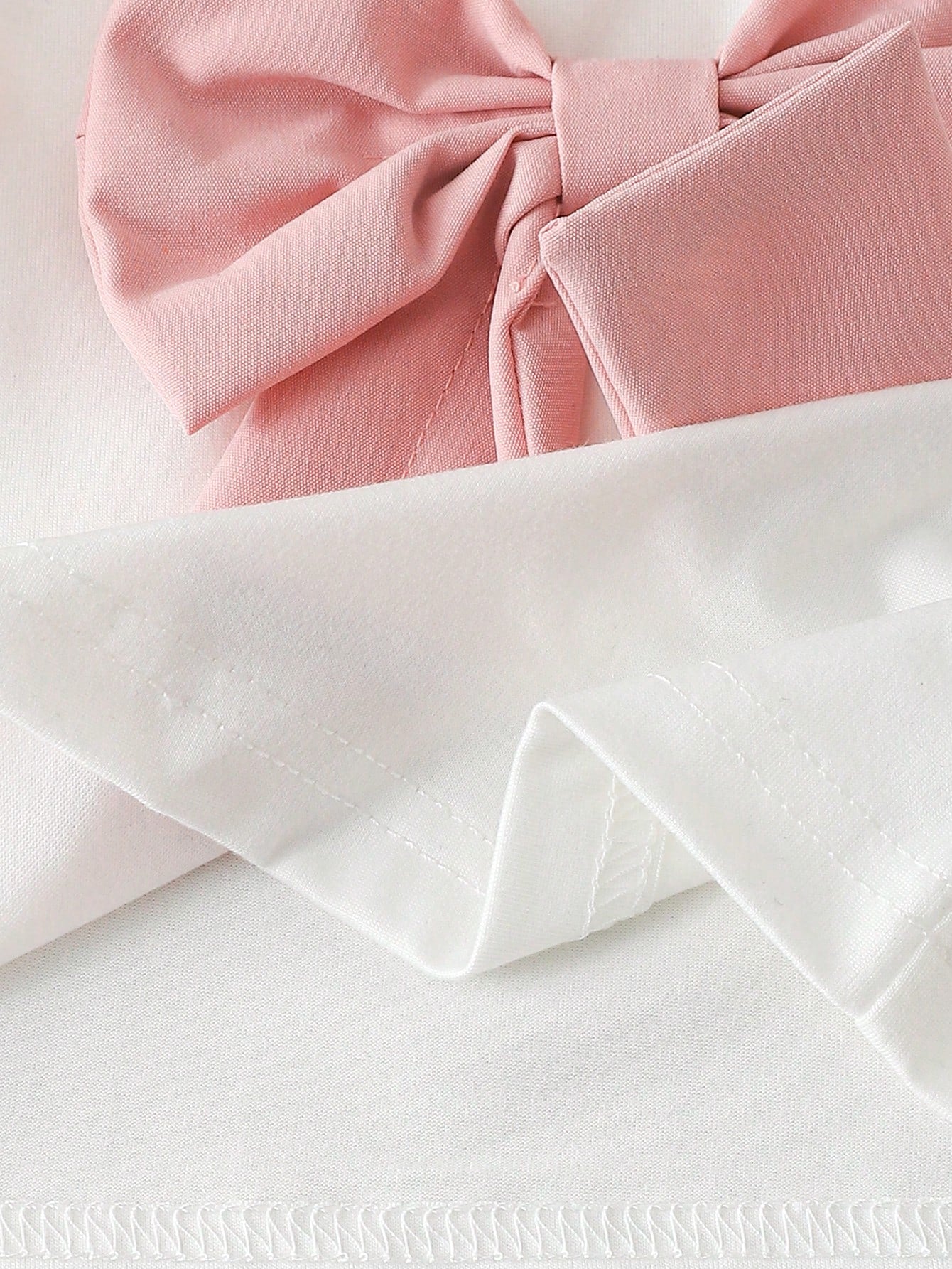 Ensemble 2 pièces Souflis pour bébé fille : haut rose et short fendu