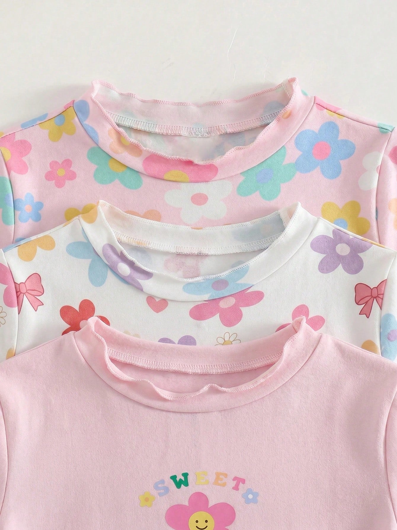 Bambinoo x Cozy Pixies - Lot de 3 bodys floraux et rayés pour bébé fille