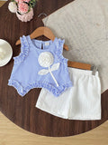 Souflis Baby Girl 2-Piece Tank Top & Shorts Set