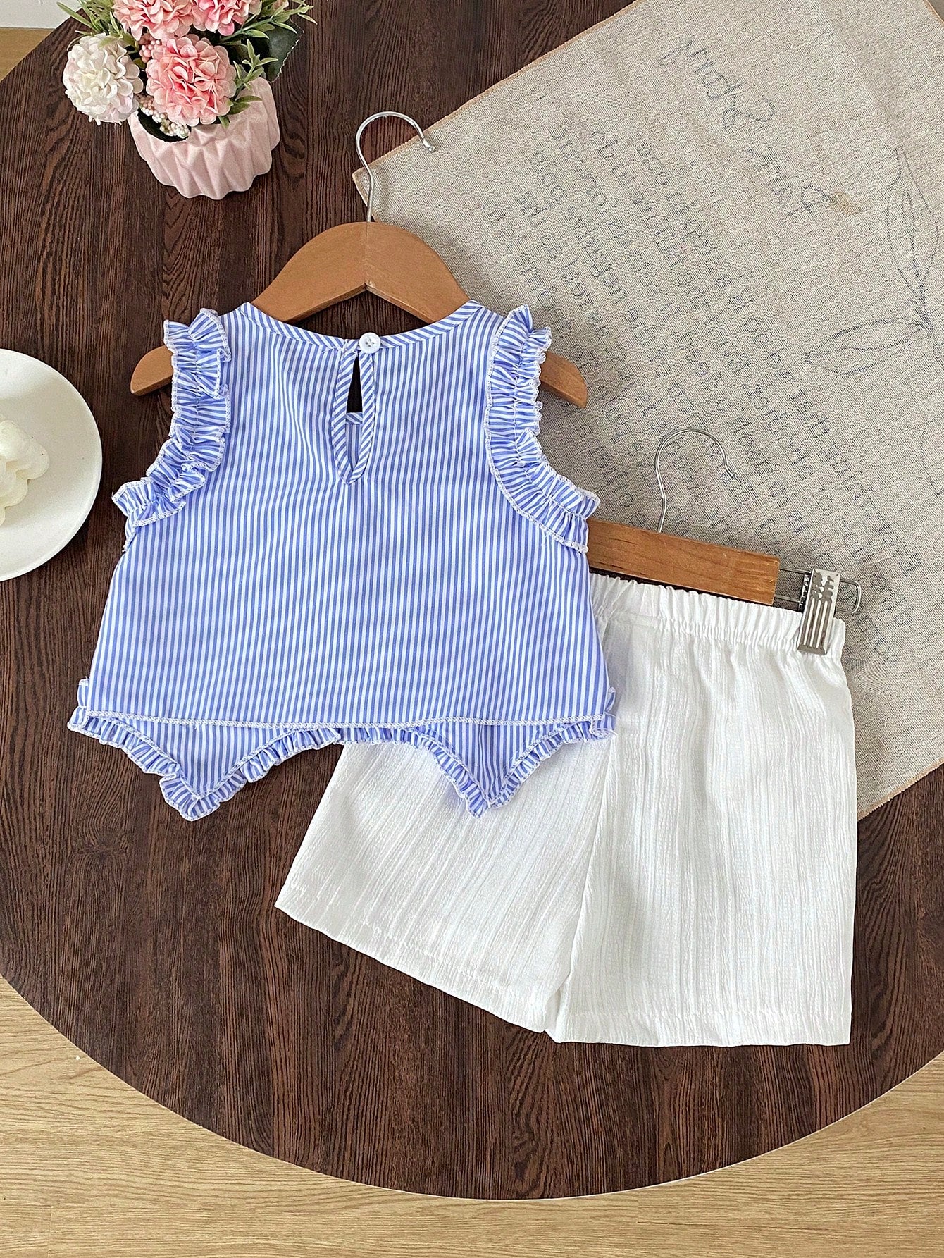 Ensemble débardeur et short 2 pièces pour bébé fille Souflis