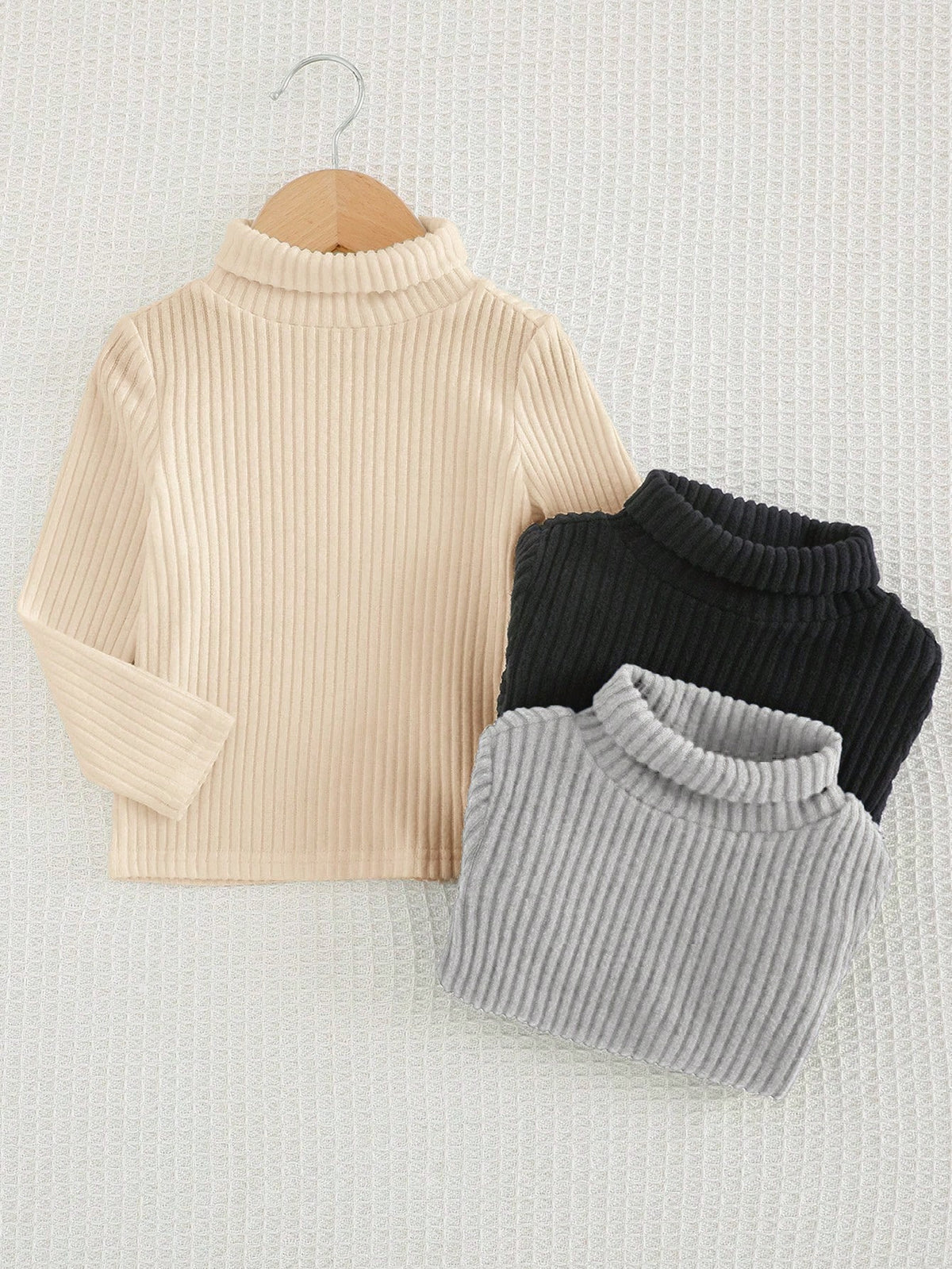 Bambinoo x Playful Pals Boys' Knitted High Neck T-Shirt 3-Piece Set
