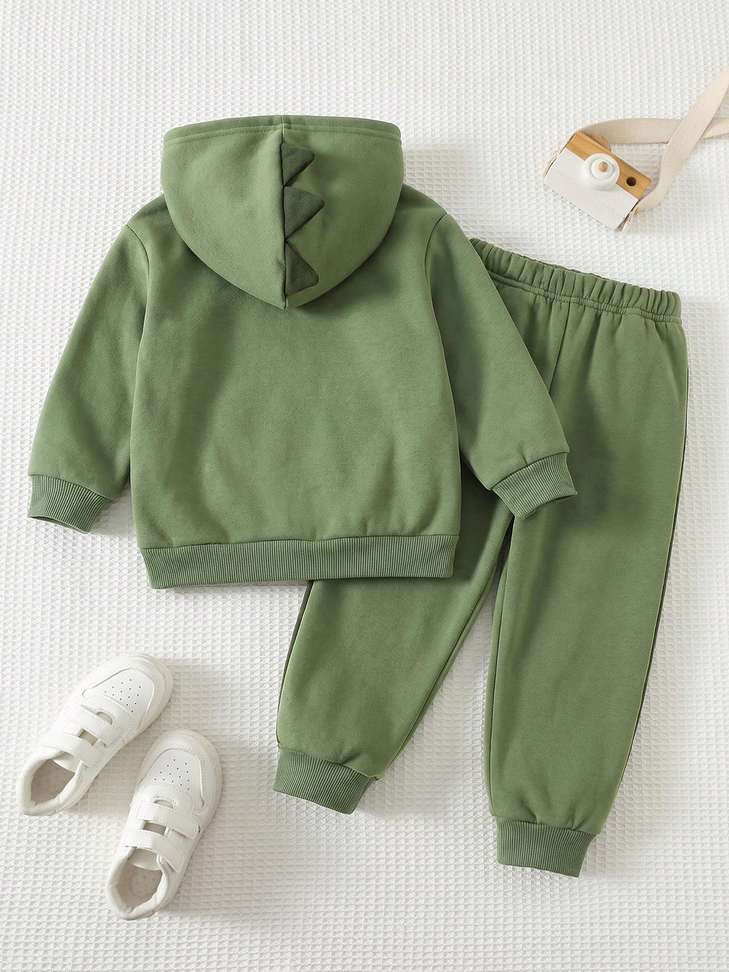 Bambinoo x Cozy Pixies Boys' Thermal Lined Sweatshirt & Pants Set
