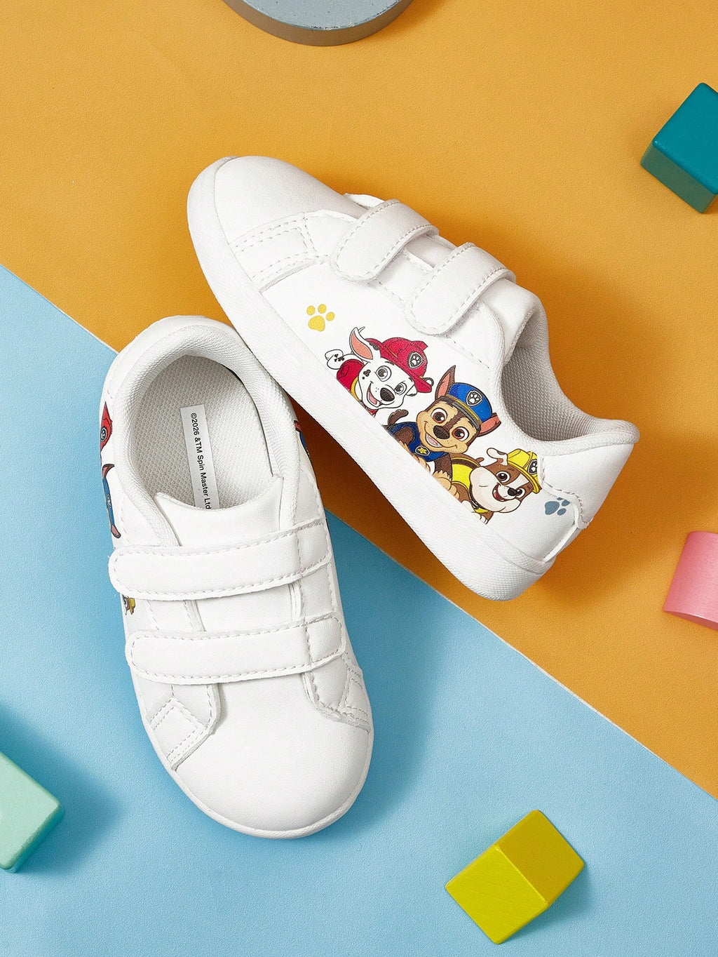 Baskets blanches décontractées Bambinoo x PAW Patrol pour enfants