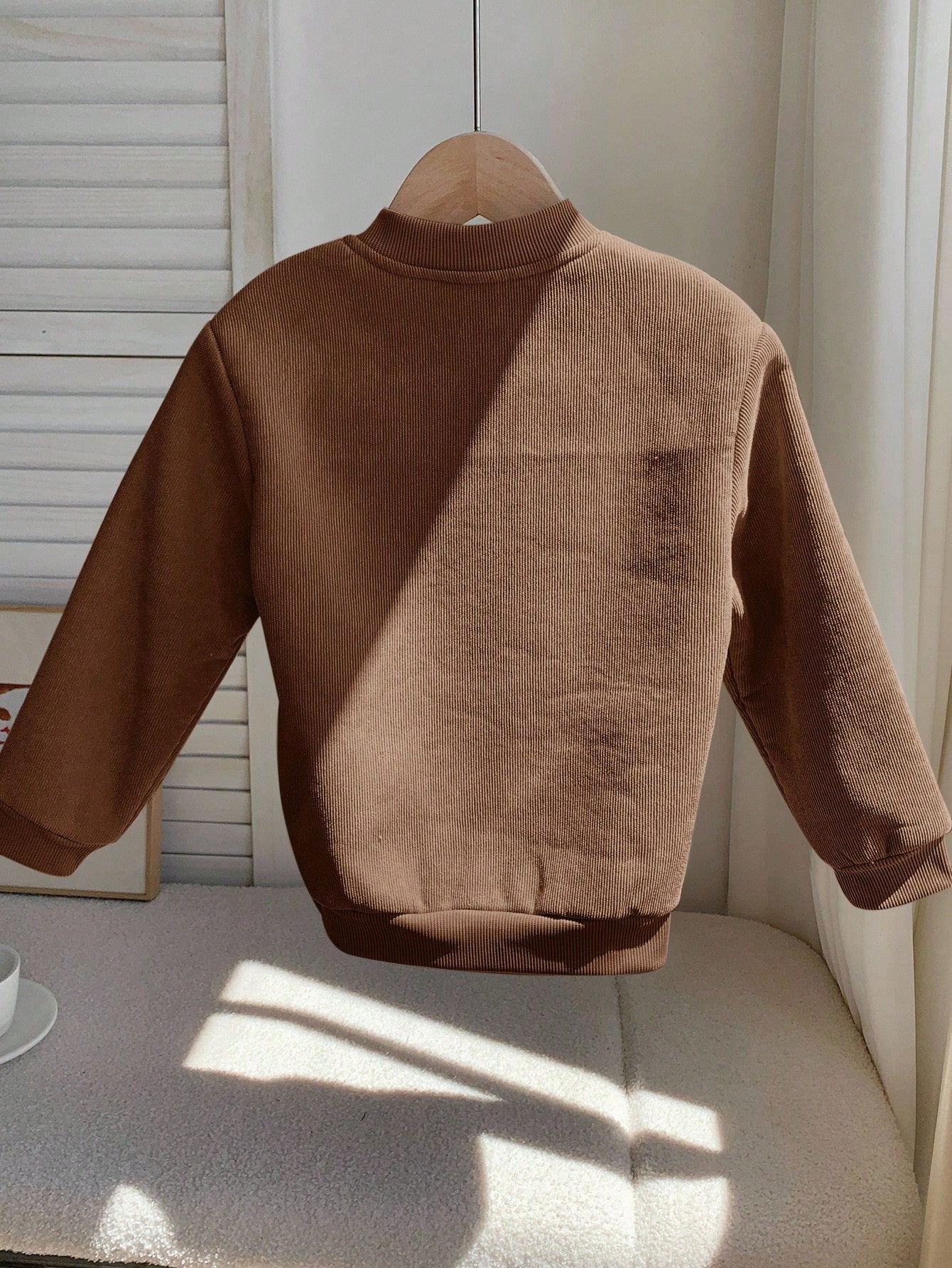 Boys' Corduroy Plush-Lined Padded Jacket