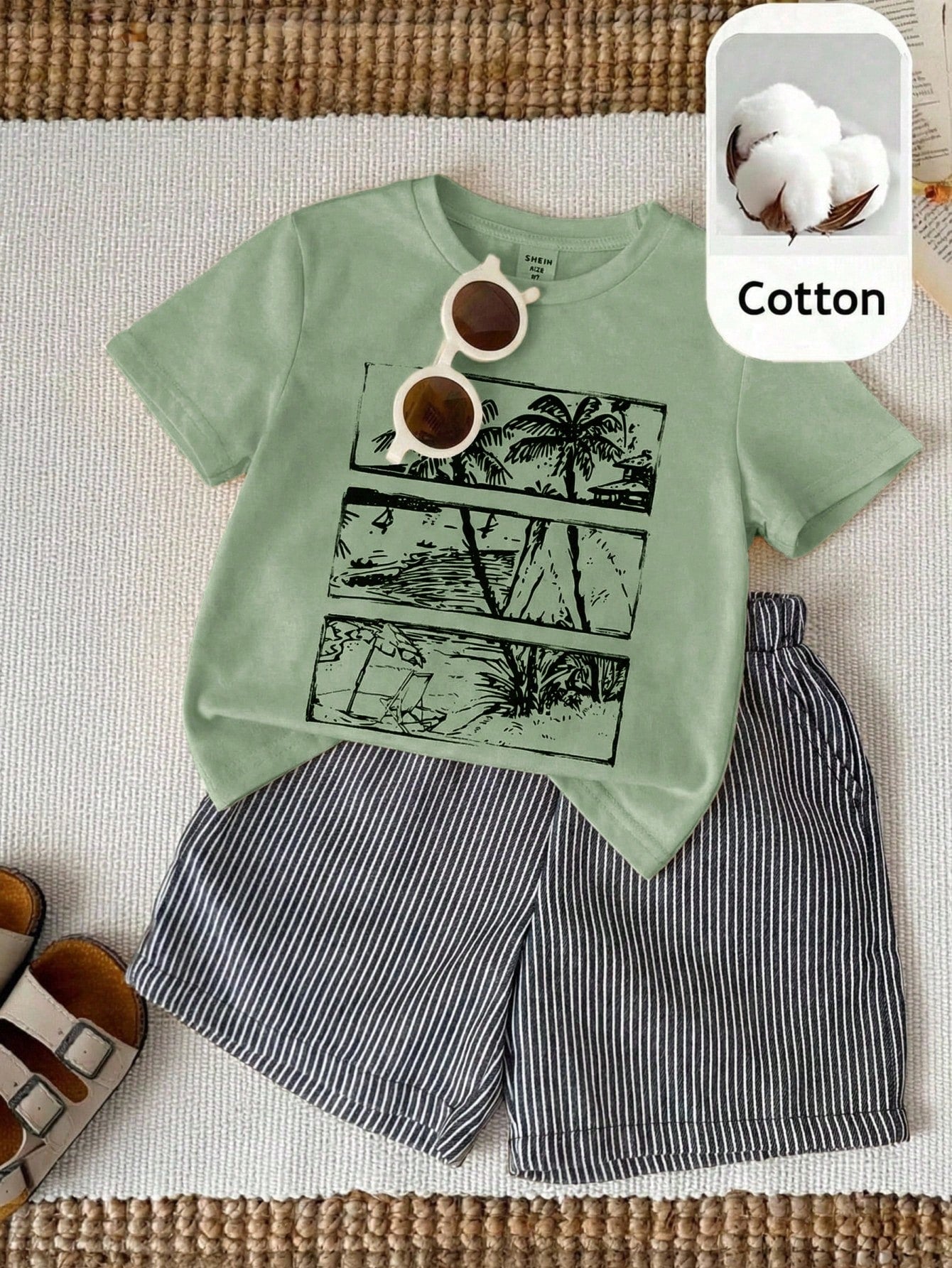 T-shirt Garçon Cocotier Preppy