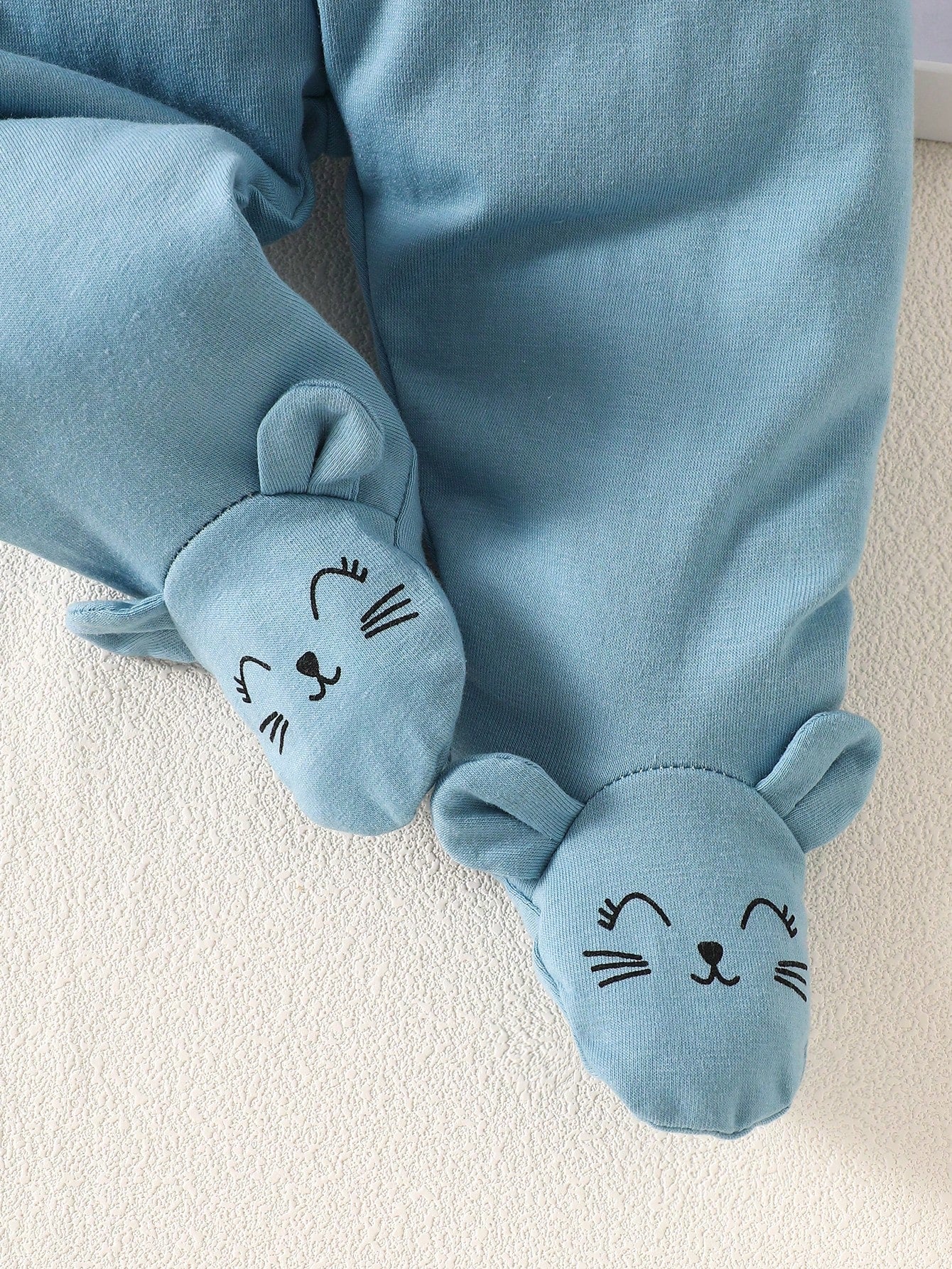 Ensemble 3 pièces nouveau-né SHEIN bleu neutre