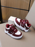 Chaussures de sport décontractées antidérapantes pour bébé garçon bordeaux